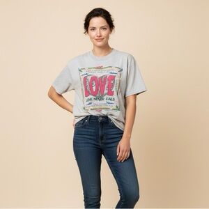 Gray Love Graphic Tee